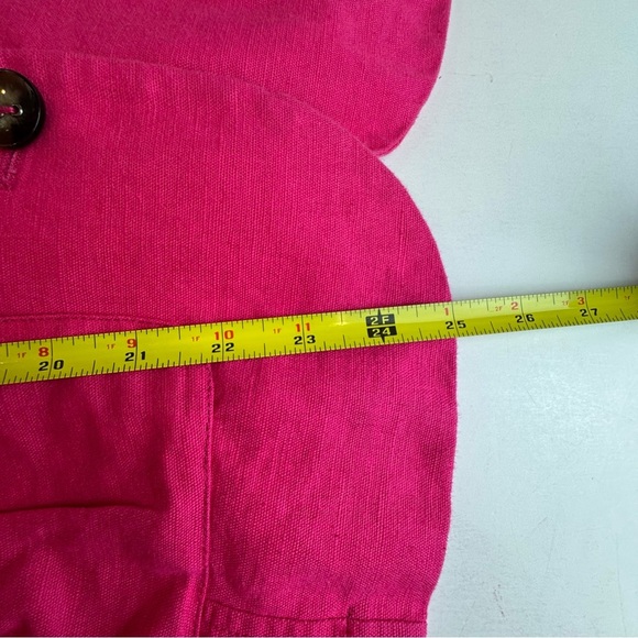 Peck & Peck Linen Blend Lightweight Summer Pink Blazer - Picture 11 of 16